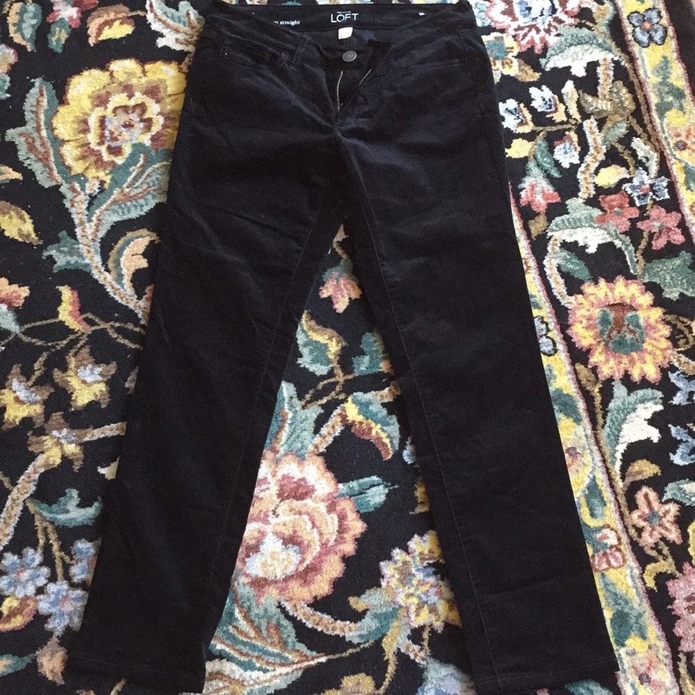 Black Velvet Trousers